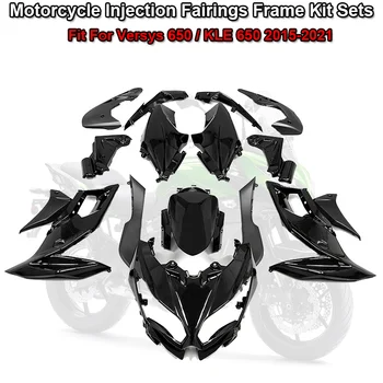 Versys 650 Motosiklet Kaporta Enjeksiyon Kalıp Boyalı ABS Plastik Kaporta Kiti İçin Uygun Kawasaki KLE650 ABS LT 2015-2020 2021