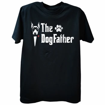 Dogfather Doberman Köpek Baba T Shirt babalar Günü Yaz Grafik Pamuk Streetwear Kısa Kollu Hediyeler T-shirt Erkek Giyim