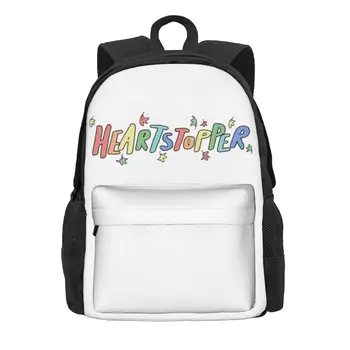 Renk Heartstopper Sırt Çantası kalp aşk logosu sevimli komik seyahat sırt çantaları Erkek Kız Özel Büyük Okul Çantaları Eğlenceli Sırt Çantası