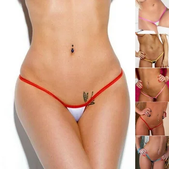 Sıcak Satış Renkli Lunamy Seksi Bikini Tanga Mayo Kadın Mayo Üst Ve Altları T-Geri Brezilyalı Yüzme G-String Kız