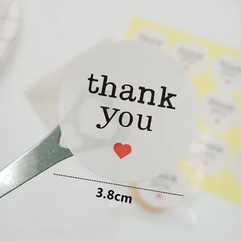 Teşekkür Ederim Çıkartmalar Kırmızı Kalp Hediye Kağıt Etiketleri Ev Yapımı Ekmek Pişirme Düğün Parti dekorasyon çıkartması Zarf Mühür Kırtasiye