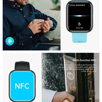 2023 Yeni Şık akıllı saat Erkekler Kadınlar 1.91 inç HD Ekran NFC IP68 Su Geçirmez Spor İzci BT Çağrı 113 Spor Smartwatch