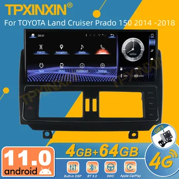 TOYOTA Land Cruiser Prado 150 2014 -2018 için Android Araba Radyo 2Din Stereo Alıcısı Autoradio Multimedya Oynatıcı GPS Navi Ünitesi