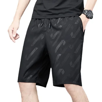 Yaz Yeni Rahat plaj şortu Erkek İpli Yumuşak İnce Gevşek pantolon Çabuk Kuruyan Baskı Spor Joggers Streetwear 8XL