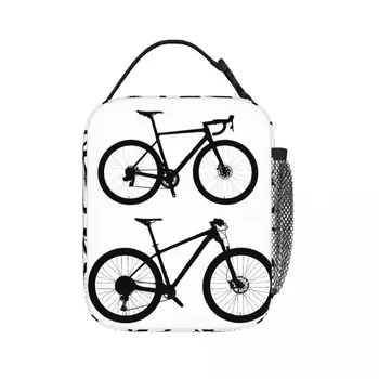 Iki Bisiklet Öğle Yemeği Çantaları Yalıtımlı yemek taşıma çantası Su Geçirmez Bento Kutusu Yeniden Kullanılabilir Piknik Çantaları Kadın İş Çocuk Okul