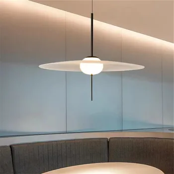 DCW Mono Kolye Lamba Yaratıcı Uçan Daire Asılı Lamba Minimalist tasarım lamba çoğaltma Oturma Odası Bar salonu yönlü ışık