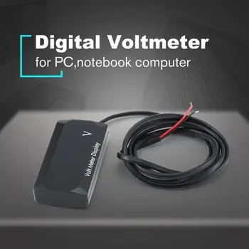 LED Ekran Dijital Voltmetre Paneli Volt Gerilim Metre Cihazı Ters Bağlantı Koruması 12V Araba Motosiklet İçin Dropshipping