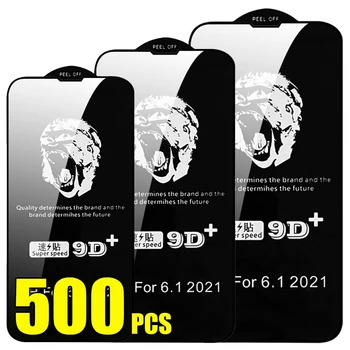 500 adet Süper Hızlı 9D+ Temperli Cam Patlama Ekran Koruyucu Film iPhone 15 Pro Max 14 Artı 13 Mini 12 11 XS XR X 8 7 SE
