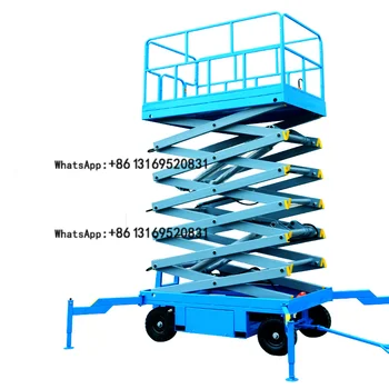 Özelleştirilmiş Makas Tipi Kaldırma Platformu Yüksek irtifa Araçlar için Mobil Elektrikli Hidrolik Yüksek irtifa İş kargo asansörü