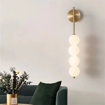 Abaküs Duvar Lambası Modern Tasarımcı Minimalist Yaratıcı iskandinav cam lamba Oturma Odası Yatak Odası Başucu salonu dekorasyon ışık