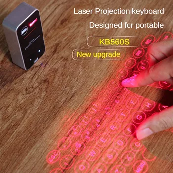 Lazer Projeksiyon Klavye Lazer Klavye KB560S Kablosuz Sanal Çevre Klavye Fare Tablet Evrensel Hayali Klavye