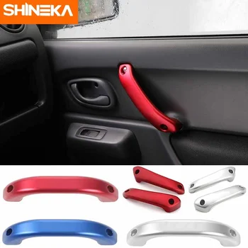 SHINEKA Alüminyum Alaşımlı İç kapı kolu kulp kılıfı Sticker Uygun Suzuki Jimny 2007-2021 için Araba Aksesuarları