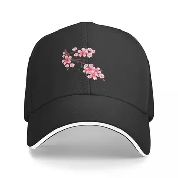 Sakura Kiraz Çiçeği beyzbol şapkası siyah yuvarlak şapka boonie şapka Şapka beyzbol şapkası Erkek Kap kadın
