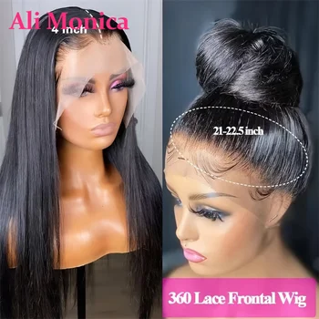 Tutkalsız 360 sırma ön peruk İnsan Saçı Ön Koparıp 13x4 13x6 Dantel ön peruk Kadınlar için Düz 28-36 İnç Uzun 180 % Yoğunluk