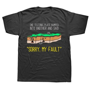 Komik Yer Bilimi Kelime Oyunu Plaka Tektonik Jeoloji T Shirt Grafik Pamuk Kısa Kollu Doğum Günü Hediyeleri T-shirt Erkek Giyim