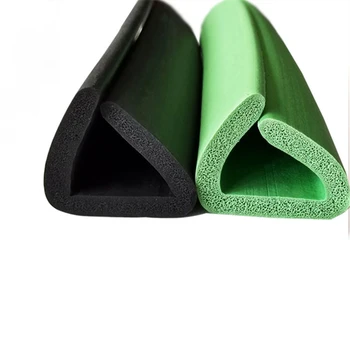 EPDM Kauçuk Köpük Sızdırmazlık Süngeri U Şerit Cam Metal Araba Ahşap Panel Kenar Muhafaza Kalkanı 30x33mm Siyah Yeşil