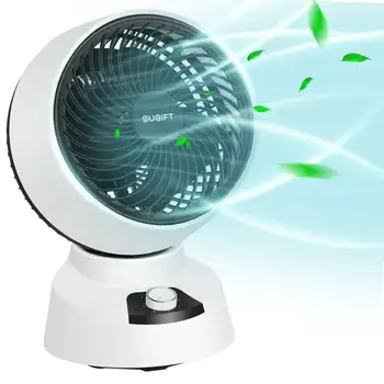 Hava Sirkülatör Fanı Enerji Verimli Sessiz 50°Otomatik Salınım Fanı Oda Yurdu için 3 Hız, Beyaz