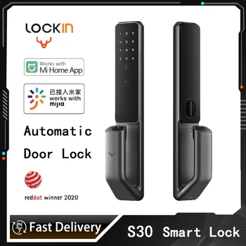 Akıllı Kapı Kilidi Kilitleme S30 Pro Parmak İzi Şifre NFC Telefon Kilidini Otomatik Çalışma ile Xiao mi mi ev Akıllı Ev Bağlantı