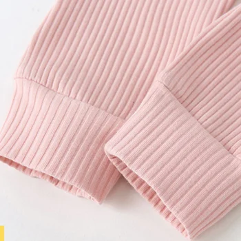 Yenidoğan Bebek Bebek Kız Fırfır T-Shirt Romper Üst Tayt Pantolon Giyim Giyim Uzun Kollu Sonbahar Kış Giyim 0-24M