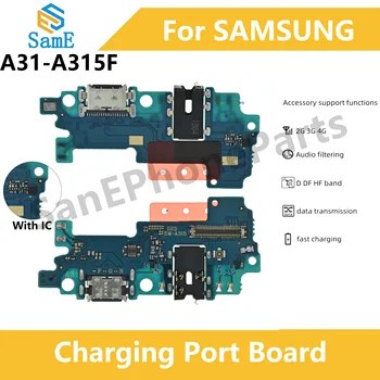 IC Desteği ile Hızlı Şarj Samsung A31 A315 A315F USB Dock Şarj Portu Şarj Portu Kurulu Flex Kablo