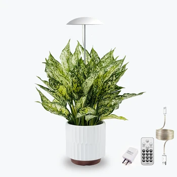 USB LED bitki yetiştirme lambaları Kapalı Bitkiler için, Uzaktan Kumanda, Akıllı Güneş Modu, Otomatik Açma / Kapama Zamanlayıcısı, Tam Spektrum, Yüksekliği Ayarlanabilir