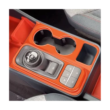 LHD Araba Vites Kontrol Paneli ayar kapağı Pickup 2022 için 2023 ABS Turuncu Su Bardağı Tutucu Çerçeve
