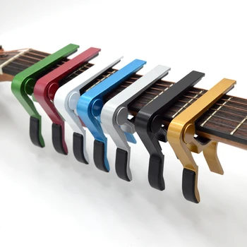 Ukulele Klasik Gitar Tuner ayarlanabilir kopça Klip Alüminyum Alaşımlı Gitar Aksesuarları Gitar Tuner Müzik Aletleri Ve Aksesuarları