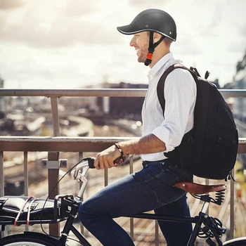 Bisiklet Beyzbol Kaskları bisiklet kaskı Yetişkin-ABS + PU Deri Bisiklet emniyet kaskı Ayarlanabilir Kayış İle
