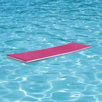 Yüzen Mat Pad Yastık 3 Katmanlı 110cm x 40x3.2cm Nehir Yüzme Havuzu Yaz Sağlam Taşınabilir su yatağı Pembe Beyaz Mavi
