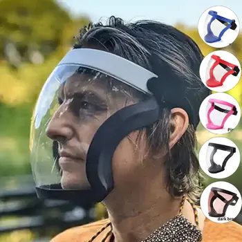 Kapak Yağ sıçrama Geçirmez Maske Tam Yüz Kalkanı Mutfak Aracı Filtreler İle Motosiklet Bisiklet Bisiklet Toz Maskesi Koruma Yüz