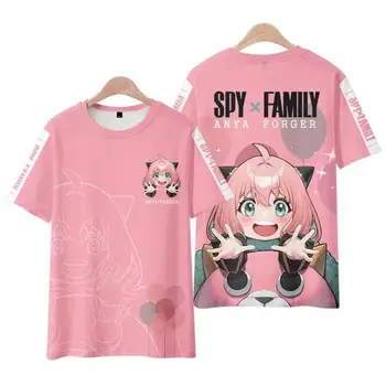 Casus X Aile 3D Baskı T-shirt Anime Kawaii Kız Anya Erkek Moda T-shirt Harajuku Çocuk Tişört Üst Yetişkin Giyim