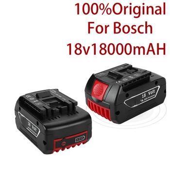 2021 18V 18000mah şarj edilebilir pil İçin Bosch 18V Pil Yedekleme 6.0 A Taşınabilir Yedek Bosch BAT609 Gösterge ışığı