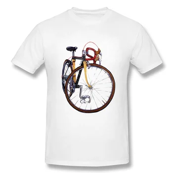 Sabit Vites Bisiklet Bisikletçi Boyama T-Shirt Yeni Yaz Erkekler Kısa Kollu Yol Bisikleti Spor Sevgilisi Erkek Beyaz Tees Casual Vintage Tops