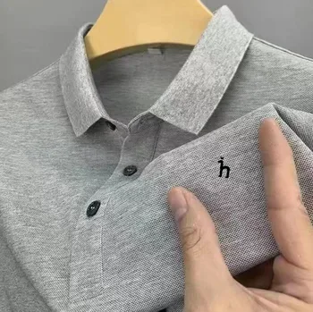 Erkek Gömlek HAZZYS Marka Pamuk kısa kollu tişört Yaz erkek Moda Rahat İş POLO GÖMLEK Tees Tops