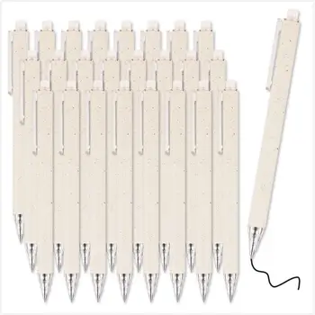 24 Adet / set0.5mmGel Kalemler Okul Ofis Öğrenci Yazma Malzemeleri Kırtasiye Basit Küçük Taze Tükenmez Kalemler Tükenmez Pens040053