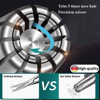 Yeni Burun Saç Düzeltici Erkekler İçin Paslanmaz Çelik Manuel Yıkanabilir Taşınabilir Burun Kulak Saç Çıkarıcı Burun Saç Jilet Tıraş Makinesi