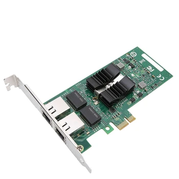 XP / WİN7 / WİN8 / WİN10 için 82576-T2 Çift Bağlantı Noktalı Gigabit Ağ Kartı PCI-E Ağ Kartı Adaptörü