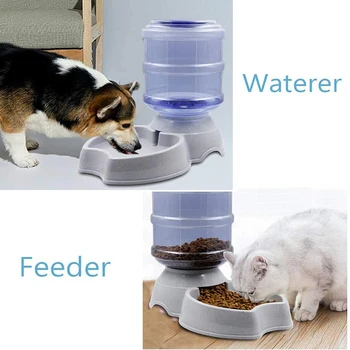 3.8 L Köpek Kase Otomatik Kedi Besleyici Büyük Kapasiteli hayvan mama kabı Su Şişesi kedi mama kabı su sebili evcil hayvan besleme Malzemeleri
