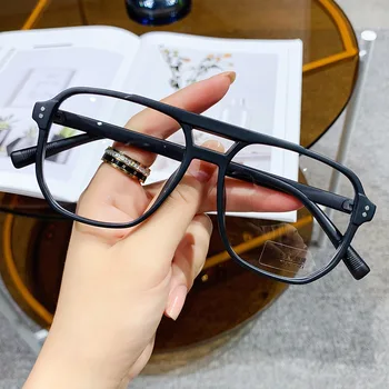Şeffaf bilgisayar gözlük TR çerçeve kadın erkek Anti mavi ışık kare gözlük engelleme gözlük optik gözlük gözlük