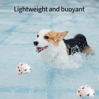 Köpek Oyuncak Top Bite Dayanıklı İnteraktif Oyuncaklar Eğitim Çiğnemek Gıcırtılı Atma Yüksek Elastikiyet Molar Topları Köpek evcil hayvan aksesuarları