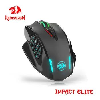 Redragon Darbe Elite M913 RGB USB 2.4 G Kablosuz Oyun Fare 16000 DPI 16 düğmeler Programlanabilir ergonomik oyuncu fareleri PC