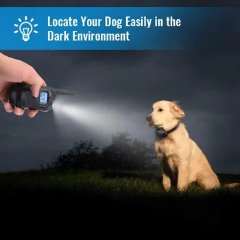 Köpek Eğitim Yaka Su Geçirmez Şarj Edilebilir 998DB Köpek Eğitim E-Yaka 330 M Uzaktan 3 Eğitim Modları ile Statik Titreşim Bip
