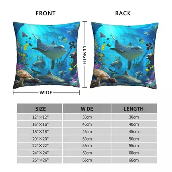 Yunus Oyun Alanı Yastık Yumuşak polyester yastık örtüsü Hediye Hayvan Okyanus Atmak Yastık Kılıfı Kapak Ev Kare 45 * 45cm