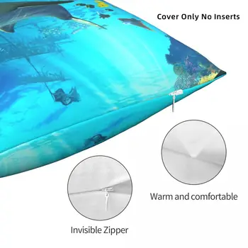 Yunus Oyun Alanı Yastık Yumuşak polyester yastık örtüsü Hediye Hayvan Okyanus Atmak Yastık Kılıfı Kapak Ev Kare 45 * 45cm