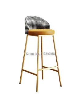 Qianniaoge ışık lüks bar sandalyesi ıns tarzı basit ev bar sandalyesi bar taburesi post modern demir geri yüksek tabure