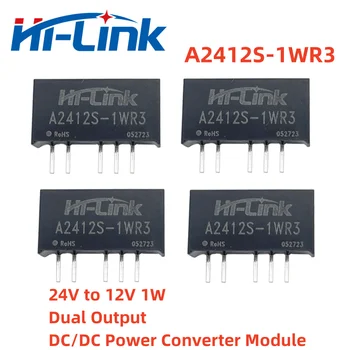 2 adet / grup Hi-Link Çift Çıkış 21.6~26.4 V DC A2412S-1WR3 1 W 12 V DC Güç Dönüştürücü Modülü