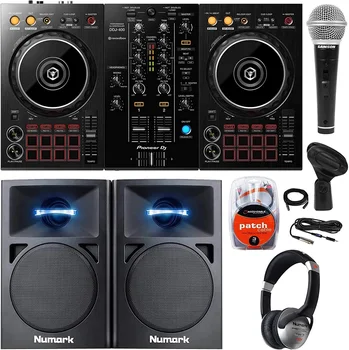 newv Rekordbox Starter DJ Controller Pack com Case, 12 