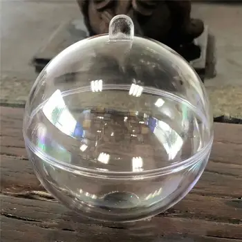 Temizle Süsler Topları Temizle Topları Doldurulabilir Süsler Topu Topu DIY Süsler Noel Düğün Parti Ev Dekorasyonu İçin