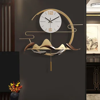 Şekilli Duvar Saati Oturma Odası Ev Dekorasyon Metal Saatler Modern Tasarım Minimalist Asılı