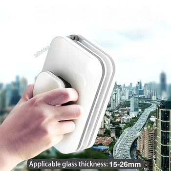 3 - 30mm Çift Taraflı Manyetik pencere sileceği Cam Temizleyici Fırça Pencere Yıkama İçin Ev Temizlik Araçları